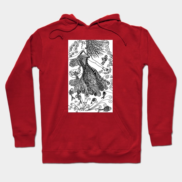 Dancing in the Water Hoodie by LinSchlich